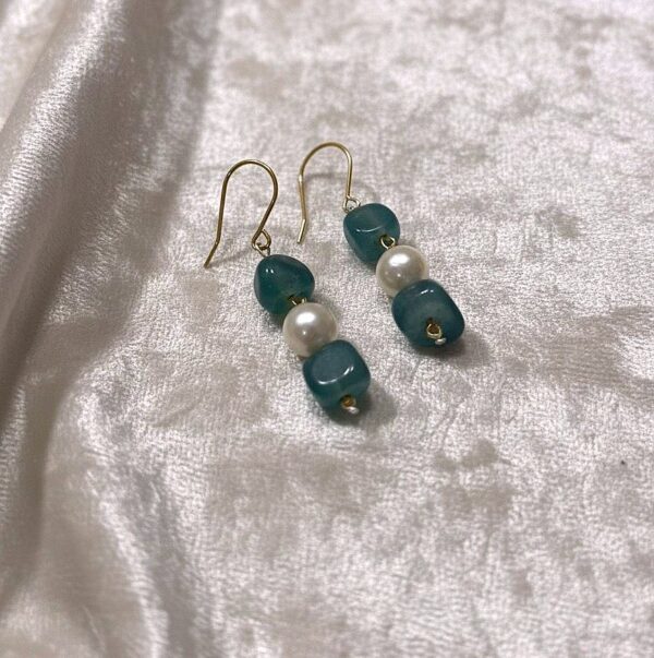 Handcrafted Multi-Stone & Pearl Earrings