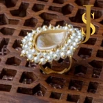 Baroque Pearl Ring with Beads