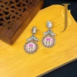 Hand Painted Silver Replica Bird Earrings jewellery