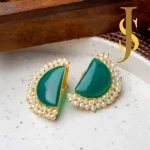 Monalisa Stone Earrings with Beads