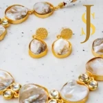 Baroque Pearl Kundan Neck Piece jewellery