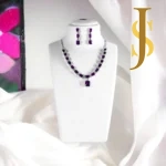 Rhodium Plated Crystal American Diamond Statement Neckpiece new jewellery