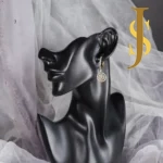 Gold Plated American Diamond Statement Bali Earrings design jewellery