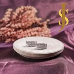 Rhodium Plated American Diamond Cocktail Earrings design jewellery