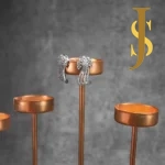 Rhodium Plated American Diamond Cocktail Flower Earrings online design jewellery