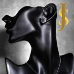 Rhodium Plated American Diamond Pendant Set with Chain and Earrings jewellery