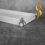 Rhodium Plated American Diamond Cocktail Ring design set