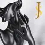 Rhodium Plated American Diamond Cocktail Ring design