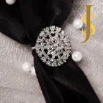 Rhodium Plated American Diamond Statement Ring online design new jewellery