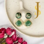 Meenakari Hand Painted Neckpiece with Monalisa Stone design