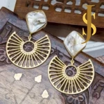 Baroque Pearl Net Earrings