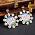 Pichwai Handpainted Silver Replica Combo of Neckpiece online jewellery set