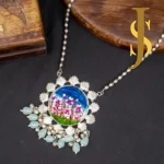 Pichwai Handpainted Silver Replica Combo of Neckpiece online jewellery
