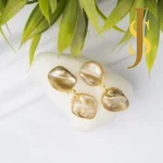 Baroque Pearl Long Necklace With Monalisa Stone design