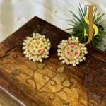 Handpainted Beads Studs set online design set