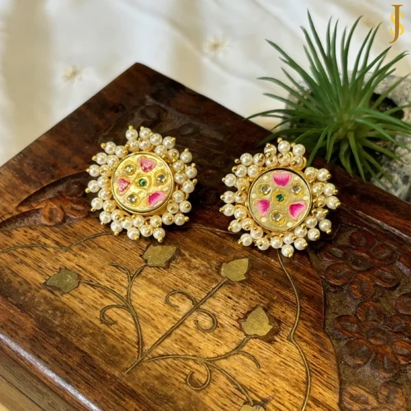 Sanaadhya Handpainted Beads Studs