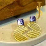 Leaf Design Stud Earring