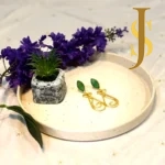 Oval Danglers With Druzy Stone online set