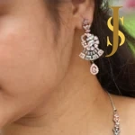 Victorian American Diamond Flower Necklace design set