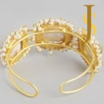 Baroque Pearl Golden Bracelet With Beads set