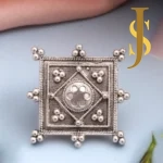 Silver Replica Square Ring set