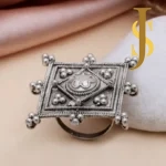 Silver Replica Square Ring
