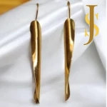 Golden Brass Long Earrings online set