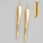 Golden Brass Long Earrings set