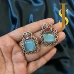 Silver Replica Square Studs online set