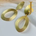 Golden Party Wear Earrings online set