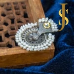 Silver Replica Big Peacock Ring with Beads online set