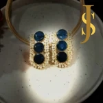 Long Studs With Beads And Stones