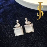 Silver Replica Duck Studs