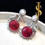 Silver Replica Bird’n’ Pearl Studs