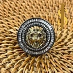 Sabyasachi Inspired Statement Lion Face CZ Ring Adjustable set