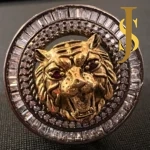 Sabyasachi Inspired Statement Lion Face CZ Ring Adjustable