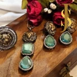 Sabyasachi Inspired Victorian Pendant and Ring Combo