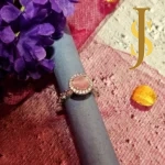 Rhodium Plated American Diamond Multicolour Pendant Set and Ring Combo set