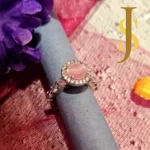 Rhodium Plated American Diamond Multicolour Pendant Set and Ring Combo