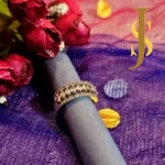 Rhodium Plated Pineapple American Diamond White Pendant Set and Ring Combo