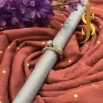 Rhodium Plated American Diamond Solitare Ring design