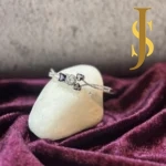 Rhodium Plated American Diamond Adorable Openable Crystal Purple Bracelet