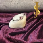 Rhodium Plated American Diamond Dazzling Openable Crystal Ruby Bracelet