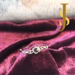 Rhodium Plated American Diamond Dazzling Openable Crystal Purple Bracelet