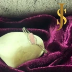 Rhodium Plated American Diamond Openable Rectangle Pink Bracelet set