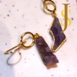 Druzy Stone Beautiful Long Charm Neckpiece in Multicolor