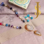 Handcrafted Multi-Stone & Pearl Long Necklace with Enamel Pendant and Earrings online jewellery