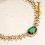 Emerald Radiance CZ | Elegant Emerald Green Necklace