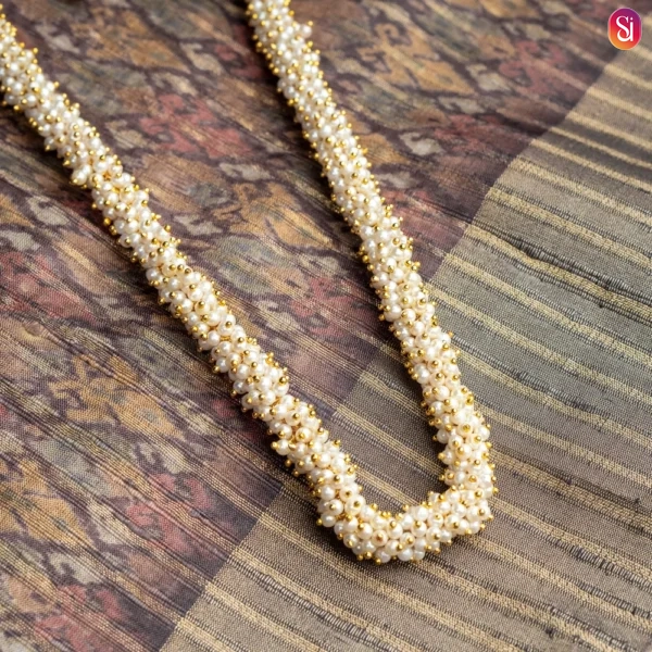 Antique Gold Royal Beads Mala Necklace Set