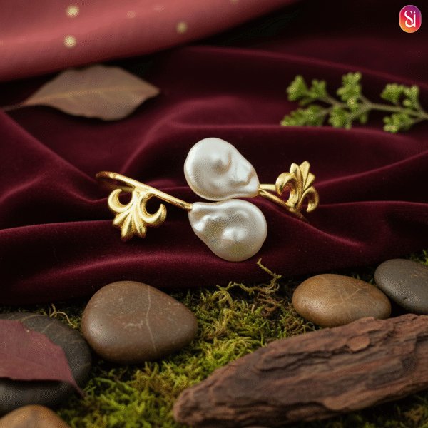 Sanaadhya Openable Brass Pearl Bracelet